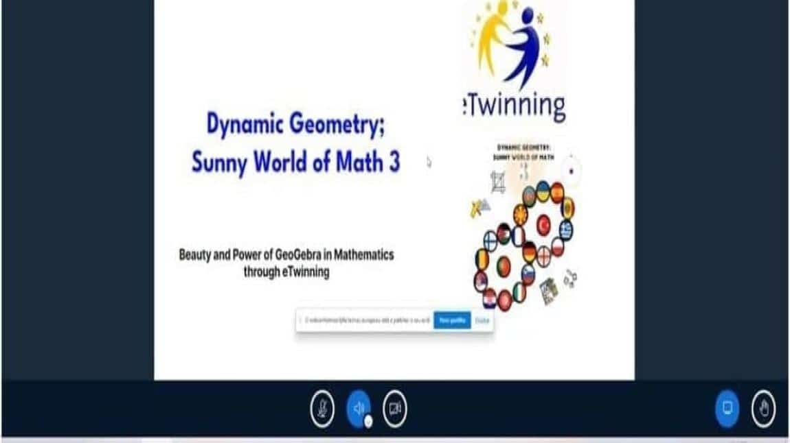 Dynamic Geometry ; Sunny World of Math 3 E-twining projesi tanıtım videosu 